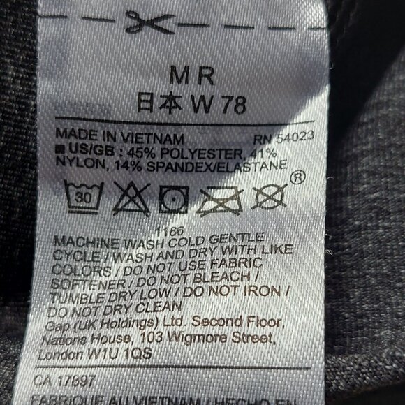 Gap FIT Performance Charcoal Heather Gray Leggings Women's Size M NWOT - Picture 6 of 7